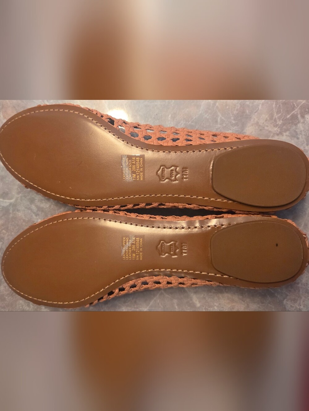 Tory Burch Tan Woven Ballet Flats - Picture 6 of 7